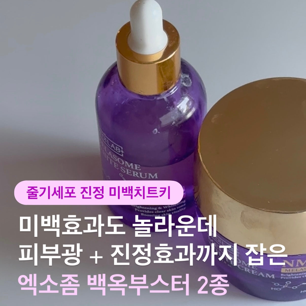 ★백옥부스터급 물광 + 미백효과★엑소좀 줄기세포 앰플+톤업크림 공구시작!